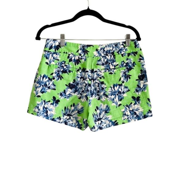 J. Crew Pants - J.Crew Women's Floral Shorts, Size 4. Vibrant lime green